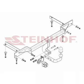 Dispositif d'attelage STEINHOF C-262 pour CHEVROLET CRUZE 2.0 TD - 163cv