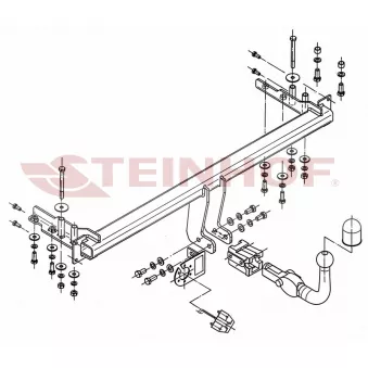 Dispositif d'attelage STEINHOF C-271 pour CHEVROLET LACETTI 2.0 D - 121cv