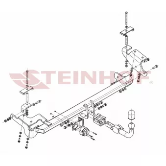 Dispositif d'attelage STEINHOF C-277 pour CHEVROLET EPICA 2.0 - 144cv