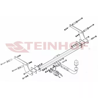Dispositif d'attelage STEINHOF D-012 pour DACIA DUSTER 1.5 dCi 95 - 95cv
