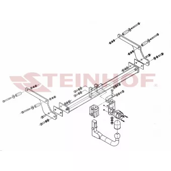Dispositif d'attelage STEINHOF D-013 pour DACIA DUSTER 1.6 16V - 105cv