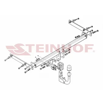 Dispositif d'attelage STEINHOF F-248 pour RENAULT R19 1.0 EcoBoost - 100cv