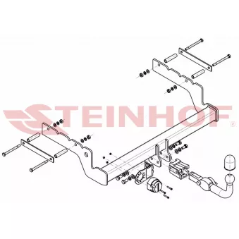Dispositif d'attelage STEINHOF F-269 pour DACIA JOGGER 2.0 16V DI / TDDi / TDCi - 90cv
