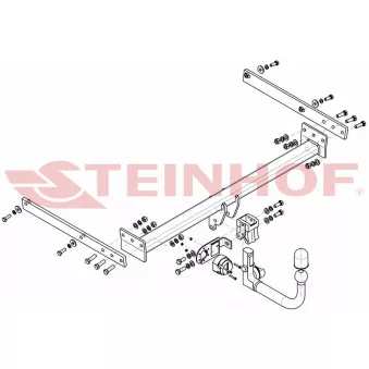 Dispositif d'attelage STEINHOF F-276 pour FORD KUGA 2.0 TDCi 4x4 - 140cv