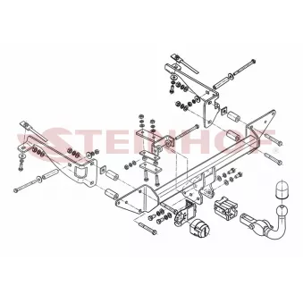 Dispositif d'attelage STEINHOF H-047 pour HONDA ACCORD 2.4 - 190cv