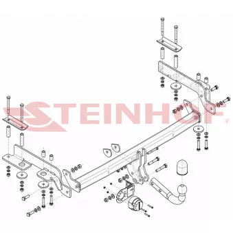 Dispositif d'attelage STEINHOF H-077 pour HONDA CR-V 2.0 16V - 128cv