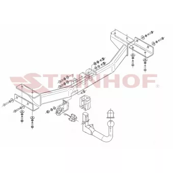 Dispositif d'attelage STEINHOF H-248 pour HYUNDAI IX35 CRDi - 136cv