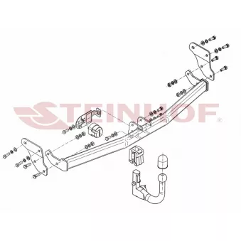 Dispositif d'attelage STEINHOF H-254 pour HYUNDAI I20 1.6 CRDi - 128cv