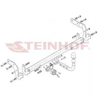 Dispositif d'attelage STEINHOF H-268 pour HYUNDAI MATRIX 1.5 CRDi VGT - 110cv