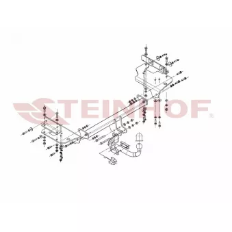 Dispositif d'attelage STEINHOF H-278 pour HYUNDAI TUCSON 2.0 CRDi - 120cv