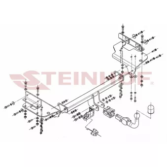 Dispositif d'attelage STEINHOF H-279 pour HYUNDAI TUCSON 2.0 CRDi - 140cv