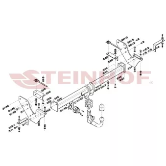 Dispositif d'attelage STEINHOF I-032 pour ISUZU D-MAX 2.5 CRDi 4WD - 163cv