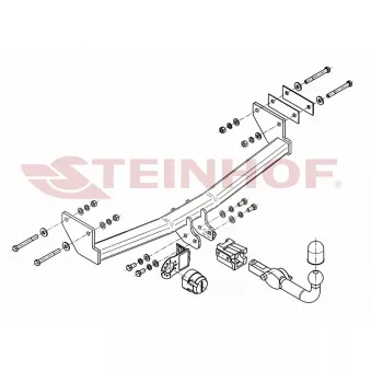 Dispositif d'attelage STEINHOF J-059 pour VOLKSWAGEN CRAFTER 2.0 CRD - 140cv