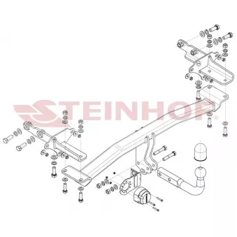 Dispositif d'attelage STEINHOF J-073 pour JEEP RENEGADE 1.4 4x4 - 170cv