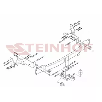 Dispositif d'attelage STEINHOF K-023 pour KIA SORENTO 2.4 - 139cv