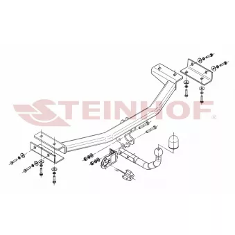 Dispositif d'attelage STEINHOF K-028 pour HYUNDAI IX35 CRDi - 136cv