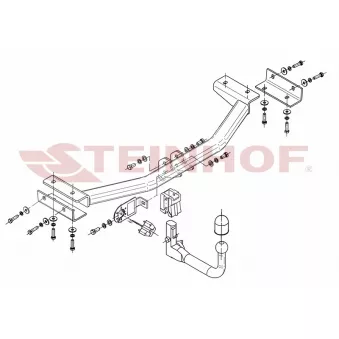 Dispositif d'attelage STEINHOF K-029 pour HYUNDAI IX35 CRDi - 136cv