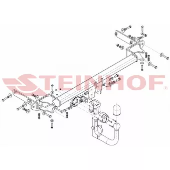 Dispositif d'attelage STEINHOF K-076 pour KIA STONIC 1.4 CVVT - 99cv