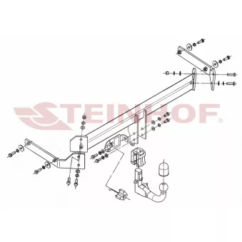 Dispositif d'attelage STEINHOF M-031 pour MAZDA CX-7 2.2 MZR-CD - 173cv