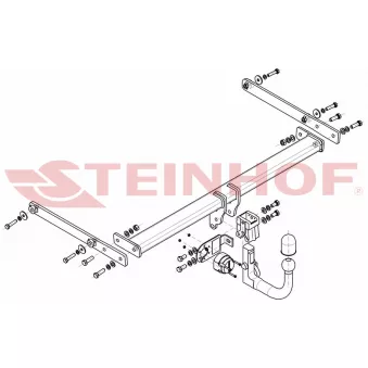 Dispositif d'attelage STEINHOF M-047 pour MAZDA 2 1.5 - 90cv
