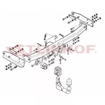 Dispositif d'attelage STEINHOF M-051 pour HONDA STREAM 2.3 AWD - 150cv