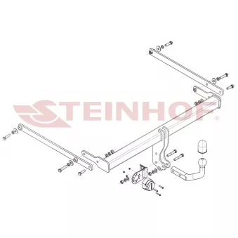 Dispositif d'attelage STEINHOF M-059 pour RENAULT CAPTUR 2.0 SKYACTIV-X M Hybrid - 179cv