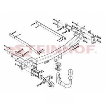 Dispositif d'attelage STEINHOF M-127 pour MERCEDES-BENZ CLASSE E E 320 CDI 4-matic - 224cv