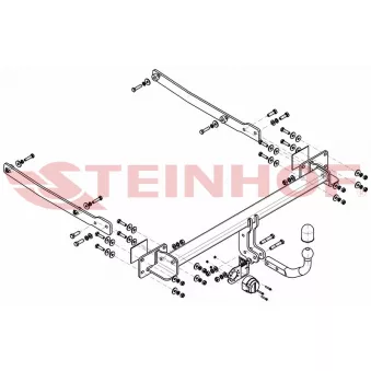 Dispositif d'attelage STEINHOF M-150 pour MERCEDES-BENZ CLASSE E E 200 - 184cv