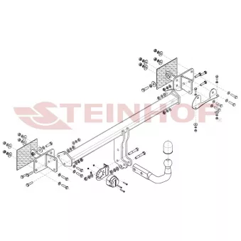 Dispositif d'attelage STEINHOF M-173 pour MERCEDES-BENZ CLASSE E E 350 EQ Boost - 299cv