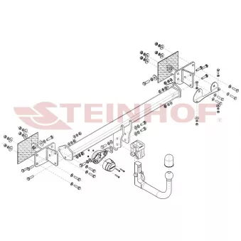 Dispositif d'attelage STEINHOF M-174 pour MERCEDES-BENZ CLASSE E E 350 EQ Boost - 299cv