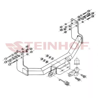 Dispositif d'attelage STEINHOF M-223 pour VOLKSWAGEN LT 2.8 TDI - 158cv