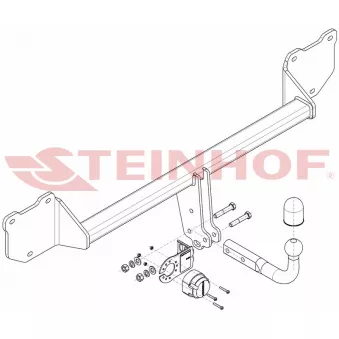 Dispositif d'attelage STEINHOF M-280 pour MINI MINI COUNTRYMAN COOPER D ALL4 - 112cv