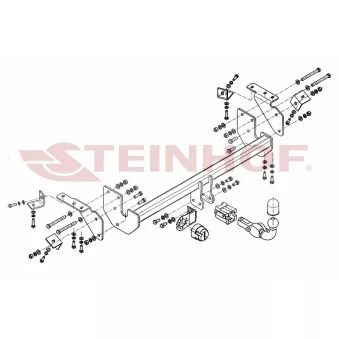 Dispositif d'attelage STEINHOF M-303 pour MITSUBISHI ASX 1.8 DI-D - 116cv