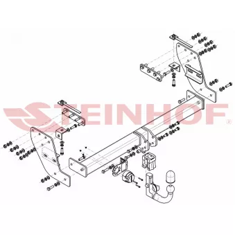 Dispositif d'attelage STEINHOF M-335 pour FIAT FULLBACK 2.4 D 4x4 - 181cv