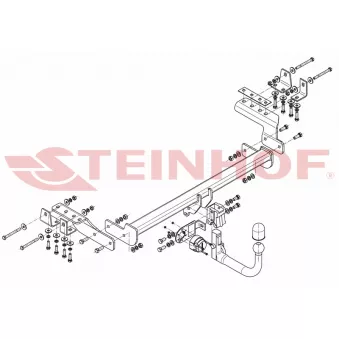 Dispositif d'attelage STEINHOF M-343 pour MITSUBISHI LANCER 1.8 DI-D - 150cv