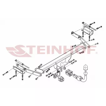 Dispositif d'attelage STEINHOF N-021 pour NISSAN JUKE 1.6 DIG-T NISMO - 200cv