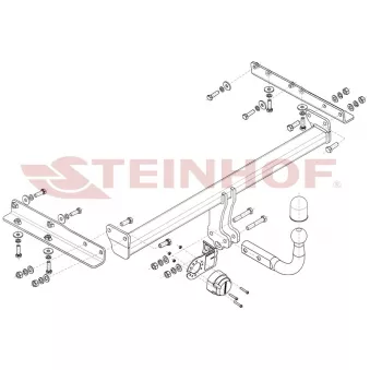 Dispositif d'attelage STEINHOF N-059 pour VOLKSWAGEN TOURAN 1.0 - 71cv