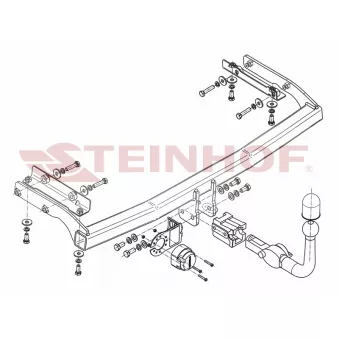 Dispositif d'attelage STEINHOF N-066 pour NISSAN NOTE 1.6 - 110cv
