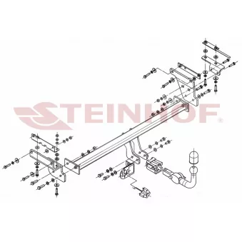 Dispositif d'attelage STEINHOF N-095 pour CITROEN JUMPY 2.0 DCI - 150cv