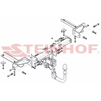 Dispositif d'attelage STEINHOF O-104 pour OPEL ASTRA 1.6 CDTI - 136cv