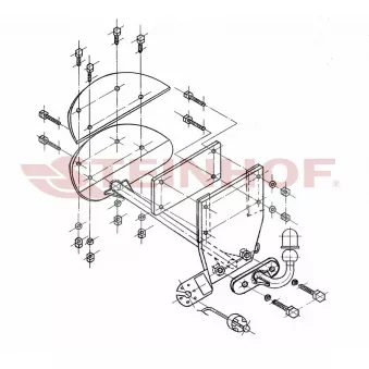 Dispositif d'attelage STEINHOF O-121 pour OPEL CORSA 1.4 i - 60cv