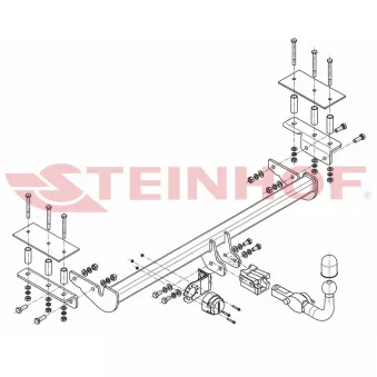 Dispositif d'attelage STEINHOF O-137 pour SMART CABRIO 1.7 CDTI - 110cv