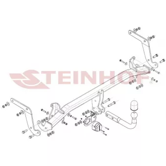 Dispositif d'attelage STEINHOF O-156 pour OPEL GRANDLAND X 1.6 Turbo D - 120cv