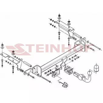 Dispositif d'attelage STEINHOF O-233 pour OPEL ZAFIRA 2.0 - 241cv
