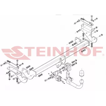 Dispositif d'attelage STEINHOF R-069 pour MAZDA 6 1.5 dCi 110 - 110cv
