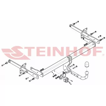 Dispositif d'attelage STEINHOF R-118 pour RENAULT TALISMAN 1.6 TCe 150 - 150cv
