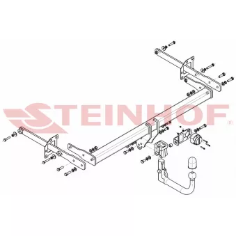 Dispositif d'attelage STEINHOF R-119 pour RENAULT TALISMAN 1.6 TCe 150 - 150cv