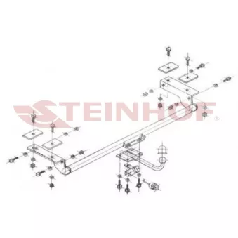 Dispositif d'attelage STEINHOF R-120 pour RENAULT THALIA 1.5 DCI - 68cv