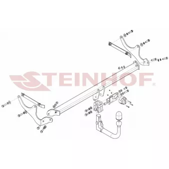 Dispositif d'attelage STEINHOF R-124 pour RENAULT MEGANE 1.5 Blue dCi 95 - 95cv