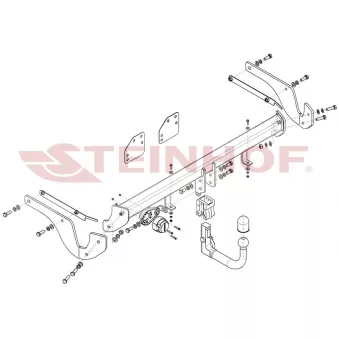 Dispositif d'attelage STEINHOF R-133 pour RENAULT MEGANE 1.5 Blue dCi 95 - 95cv